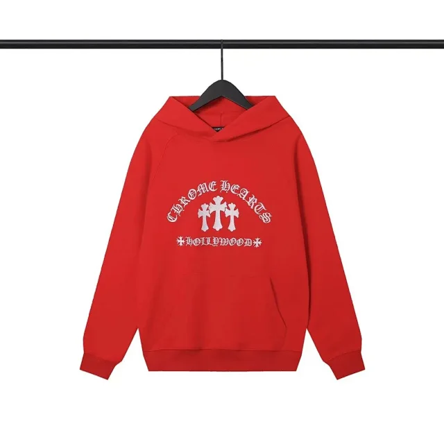 Chrome Hearts Hoodies & Sweatshirts Cross Graphic Pullover Hoodie product detail image 3