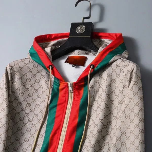 Gucci GG Supreme Tracksuit Beige Red Green - 8