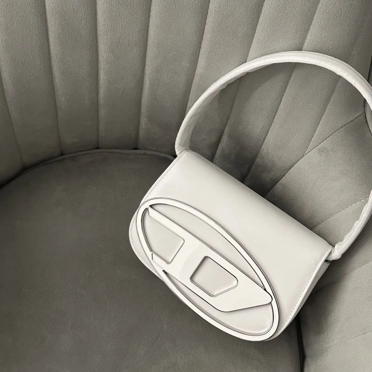 Off-White Diagonal Logo Mini Shoulder Bag White - 6