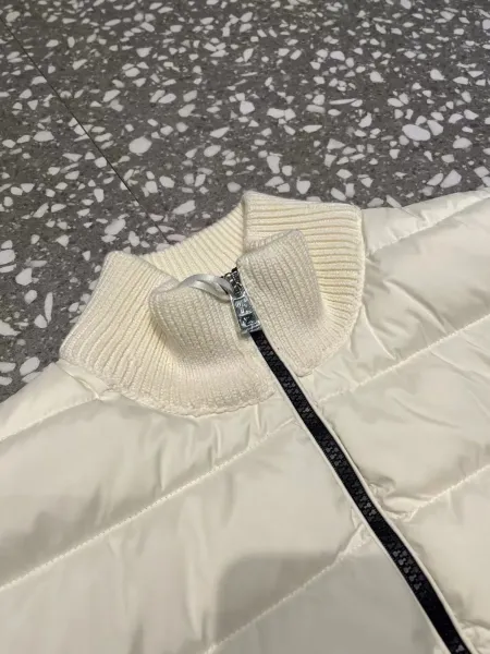 Moncler Grenoble Hybrid Puffer Jacket Black and Ivory - 13