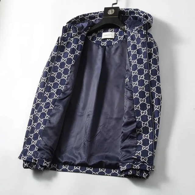 Gucci Jackets Hooded Zip-Up Monogram Jacket product detail image 6