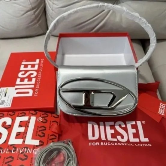 Diesel D-Logo Mini Shoulder Bag White - 4