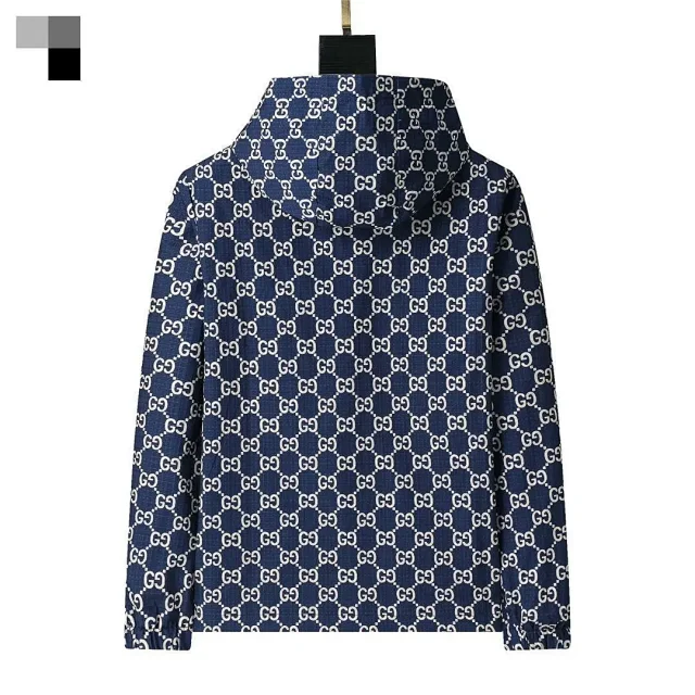 Gucci Jackets Hooded Zip-Up Monogram Jacket product detail image 4