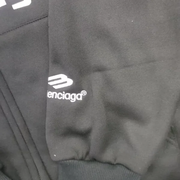 Balenciaga x FC Barcelona Zip-Up Hoodie Black - 5