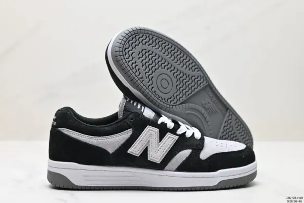 New Balance 550 Black Gray White Sneakers - 39