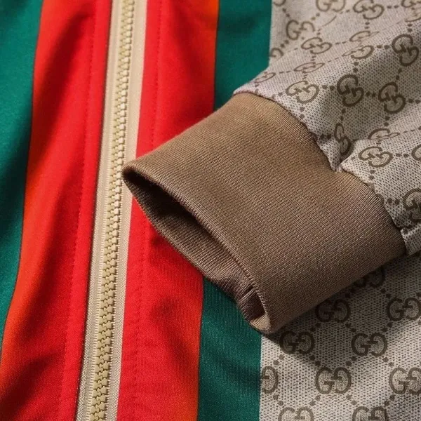 Gucci GG Supreme Tracksuit Beige Red Green - 11