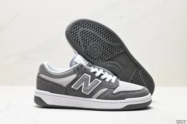 New Balance 550 Black Gray White Sneakers - 43