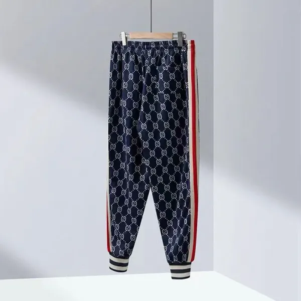 Gucci GG Monogram Track Jacket Navy with Red and Beige Stripes - 5