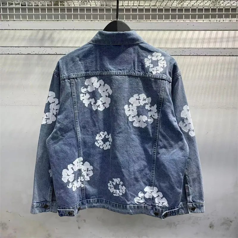 Levi's Trucker Jacket White Floral Print Denim-Jacket - 7
