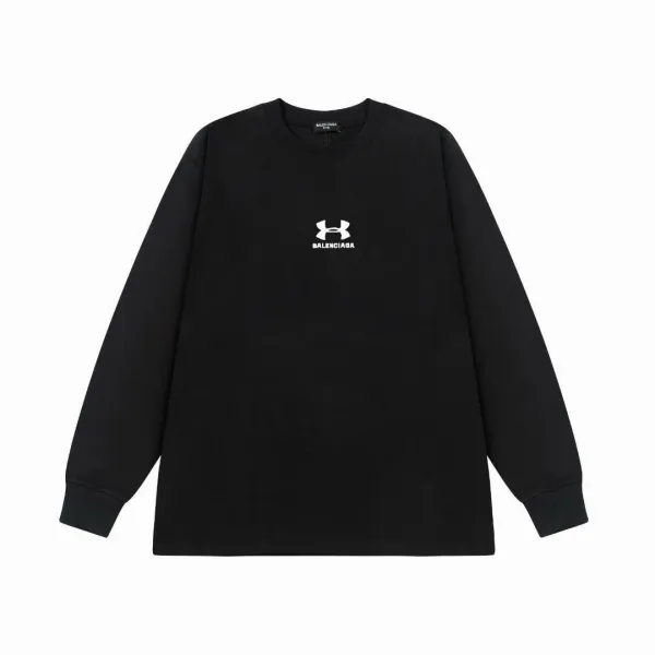 Balenciaga x Under Armour Logo Long-Sleeve T-Shirt Black - 1