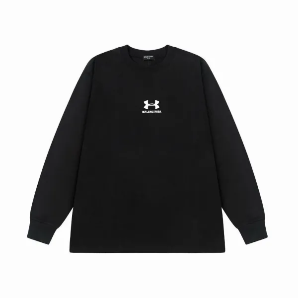 Balenciaga x Under Armour Logo Long-Sleeve T-Shirt Black - 2