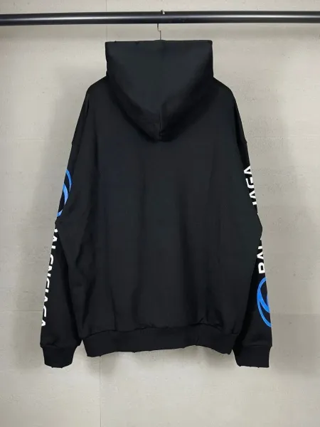 Balenciaga Authentic Sports Apparel Hoodie Black - 15
