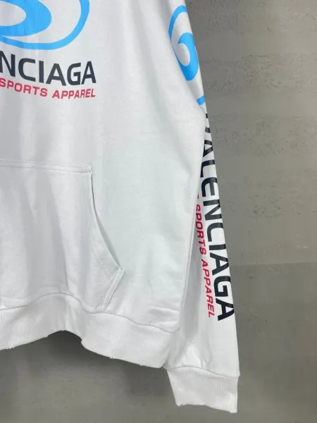 Balenciaga Authentic Sports Apparel Hoodie Black - 5