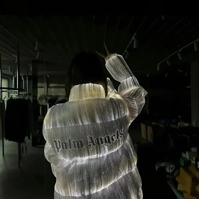 Moncler Down Jackets Reflective padded stand-collar jacket product detail image 14