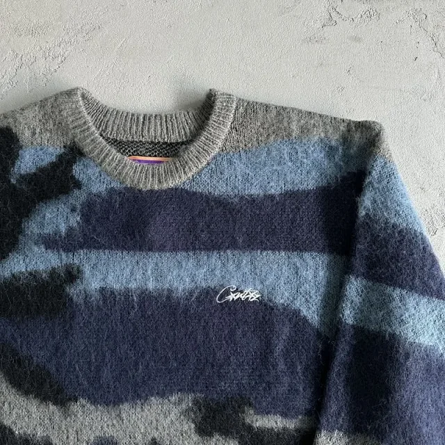Unbranded Knitwear Crew Neck Camouflage Knit Sweater product detail image 3