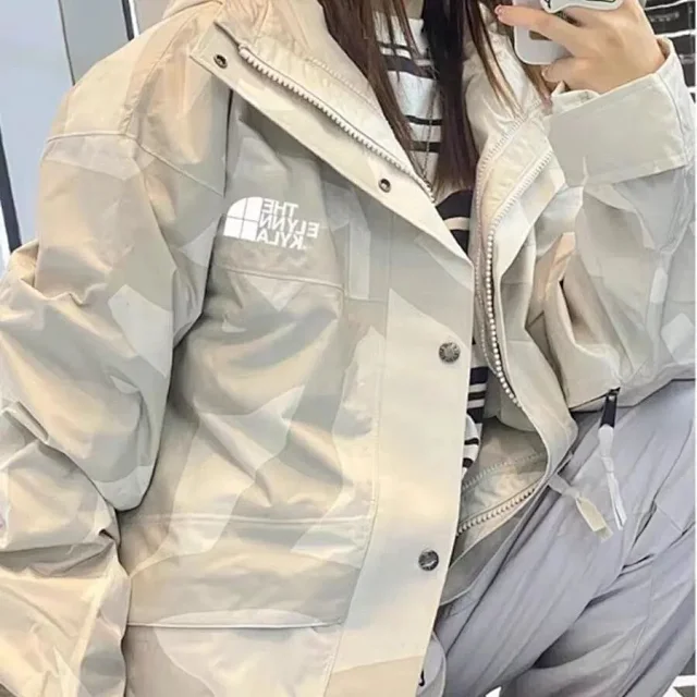 The North Face Jackets Hooded camouflage jacket with double-X graphic product detail image 6