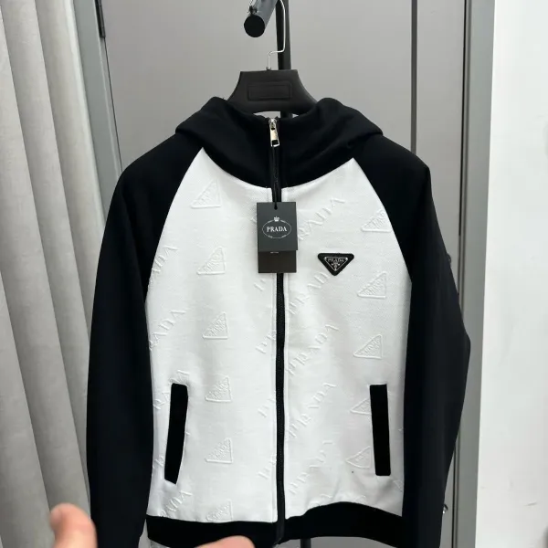Prada Re-Nylon Hoodie Black - 6