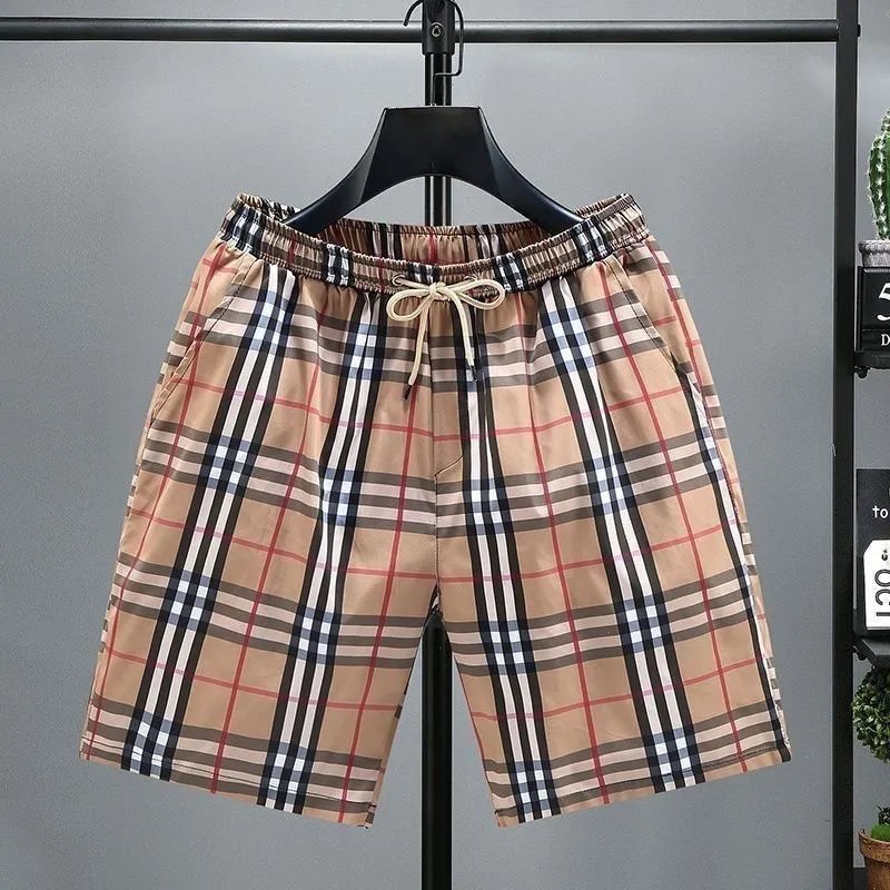 BB Shorts Summer Loose Plaid Casual Pants Five-Inch Beach Shorts Trendy