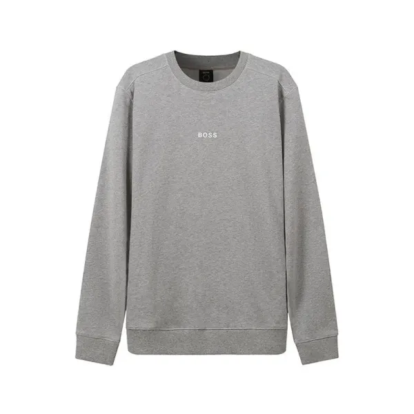 Hugo Boss Logo Embroidered Navy Sweatshirt - 3