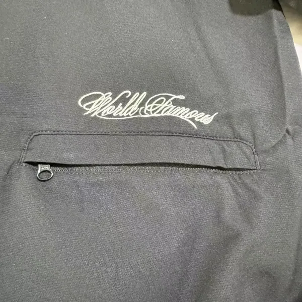 Nike Windrunner Jacket Black with White Piping - 5