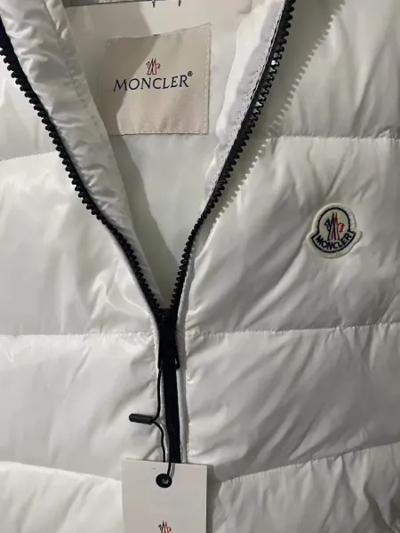 Moncler Maya Vest Black Glossy Down Vest - 5