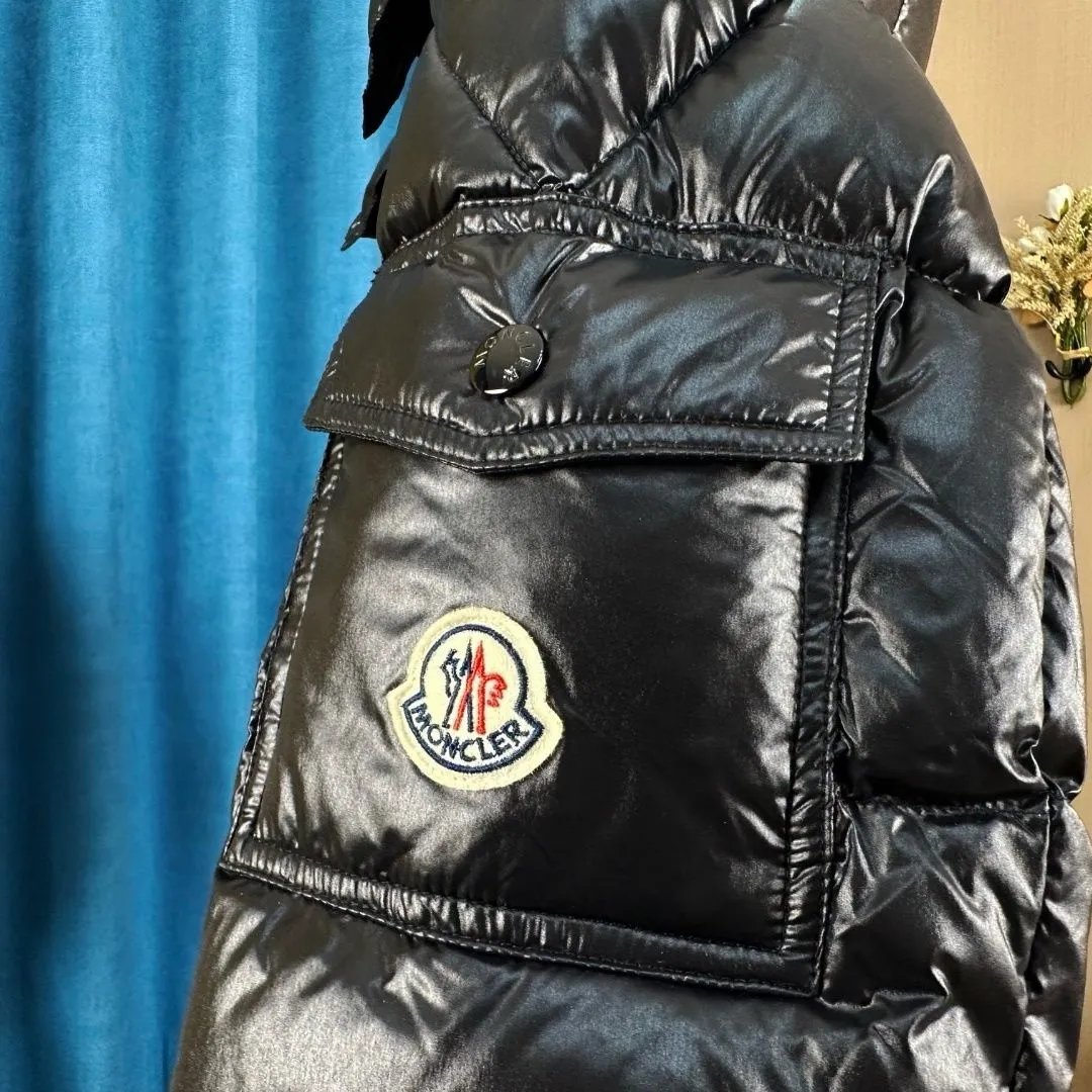 Moncler Maya Black Glossy Down Jacket - 7