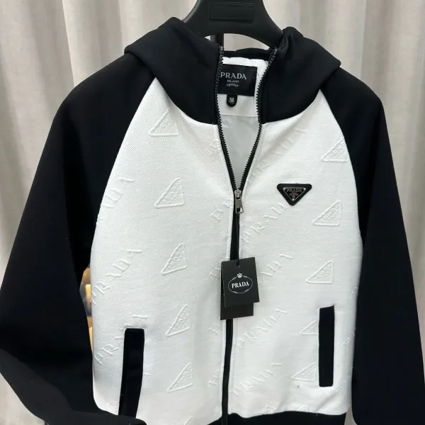 Prada Re-Nylon Hoodie Black - 3
