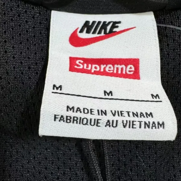 Nike Windrunner Jacket Black with White Piping - 9