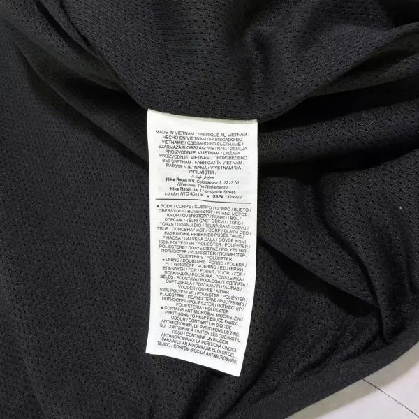 Nike Windrunner Jacket Black with White Piping - 10
