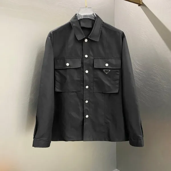 Prada Re-Nylon Shirt Jacket Navy Blue - 2