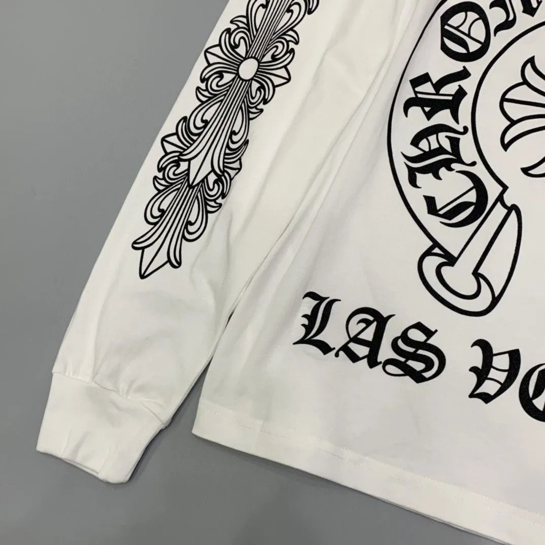 Chrome Hearts Las Vegas Long Sleeve T-Shirt White - 18