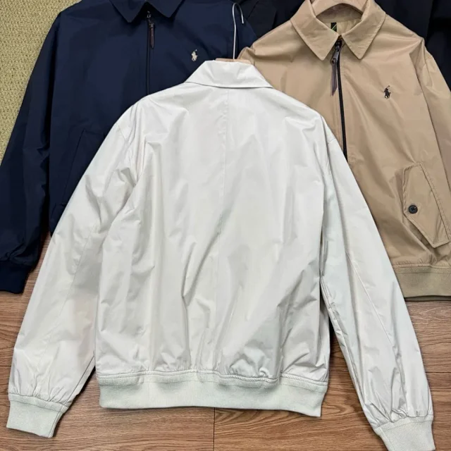 Polo Ralph Lauren Jackets Harrington jacket with point collar, zip front and button-flap pockets product detail image 5