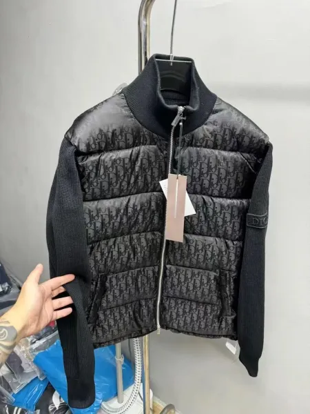 Dior Oblique Monogram Quilted Puffer Vest Black - 14