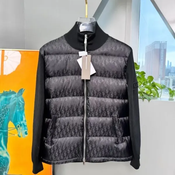 Dior Oblique Monogram Quilted Puffer Vest Black - 2
