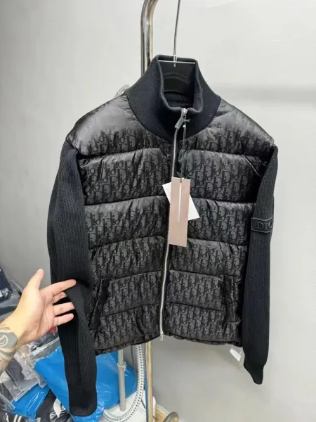 Dior Oblique Monogram Quilted Puffer Vest Black - 11