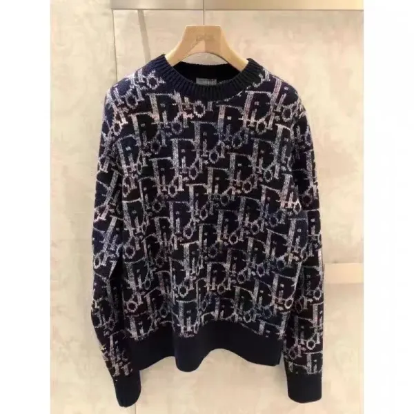 Dior Oblique Velvet Cardigan Black Multicolor - 4