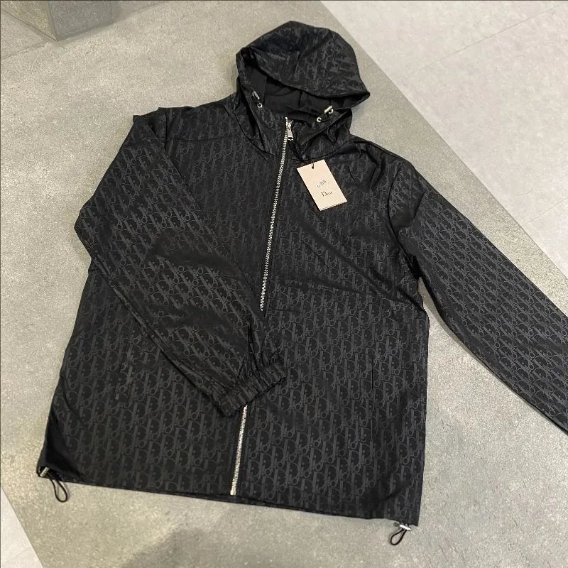 Dior Jackets Hooded monogram zip jacket image 7