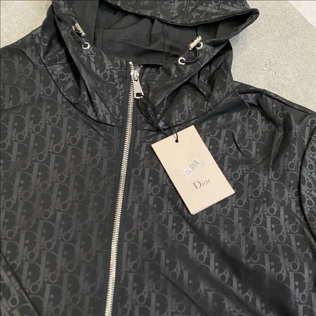 Dior Jackets Hooded monogram zip jacket product detail image 3