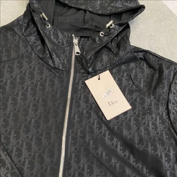Dior Oblique Monogram Windbreaker Black Outerwear - 4
