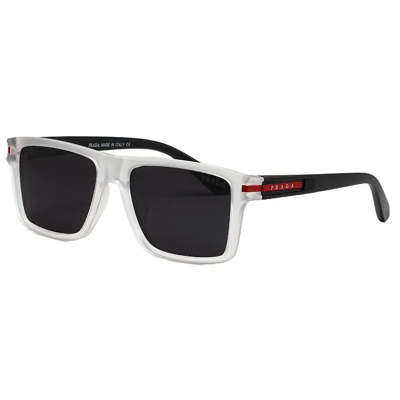 White frame with black-gray lenses