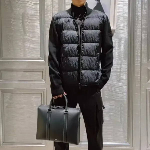 Dior Oblique Monogram Quilted Puffer Vest Black - 16