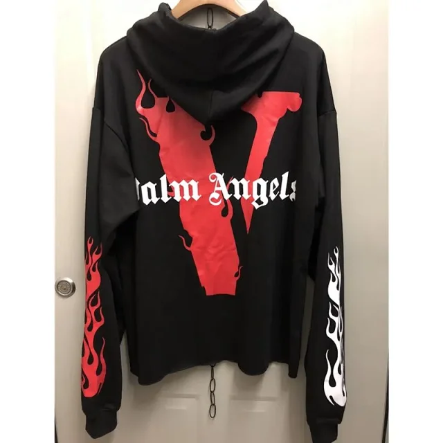 VLONE Hoodies & Sweatshirts Flame Graphic Hooded Sweatshirt product detail image 4