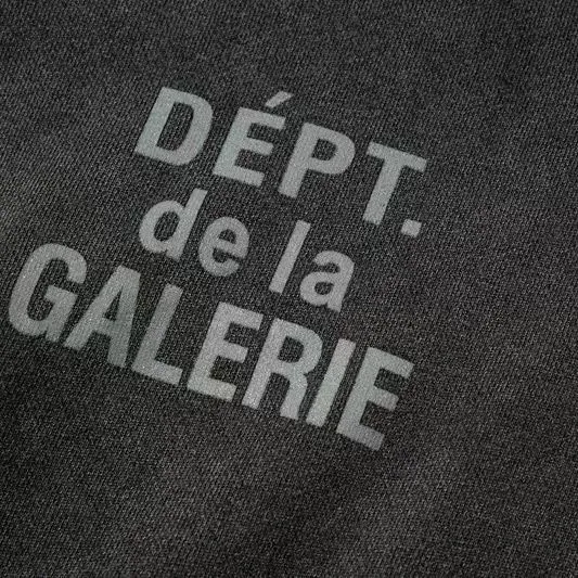 Gallery Dept. Distressed Zip-Up Hoodie Black/Navy - 6