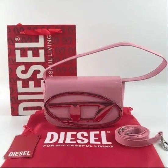 Diesel D-Logo Mini Shoulder Bag White - 2
