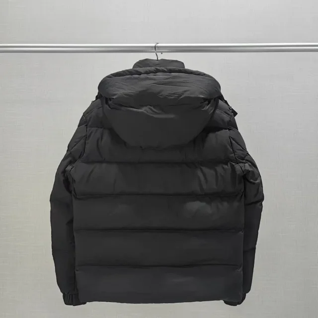 Unbranded Down Jackets Hooded quilted puffer jacket with sleeve utility pocket product detail image 3
