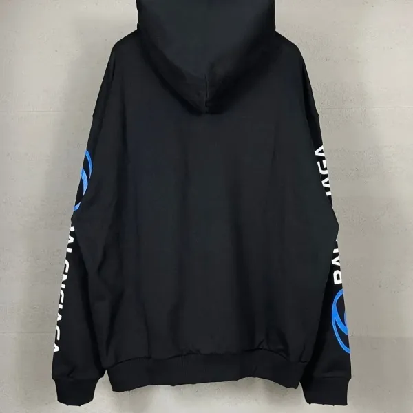 Balenciaga Authentic Sports Apparel Hoodie Black - 9