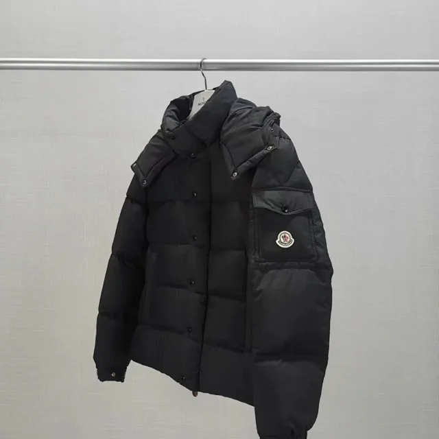 Unbranded Down Jackets Hooded quilted puffer jacket with sleeve utility pocket product detail image 2