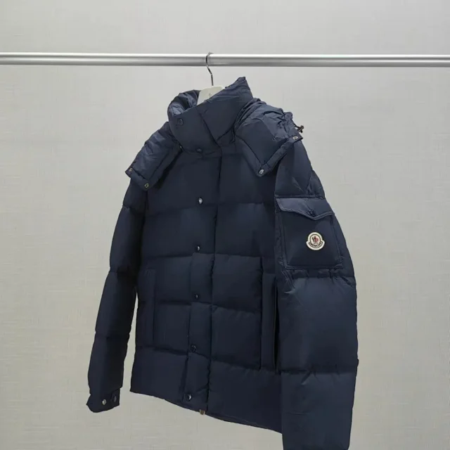 Unbranded Down Jackets Hooded quilted puffer jacket with sleeve utility pocket product detail image 7