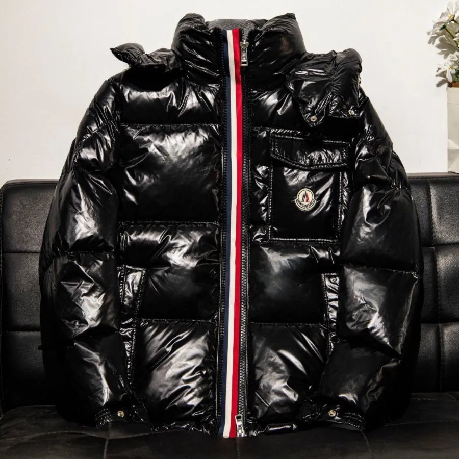 Moncler Maya Black Glossy Down Jacket - 8
