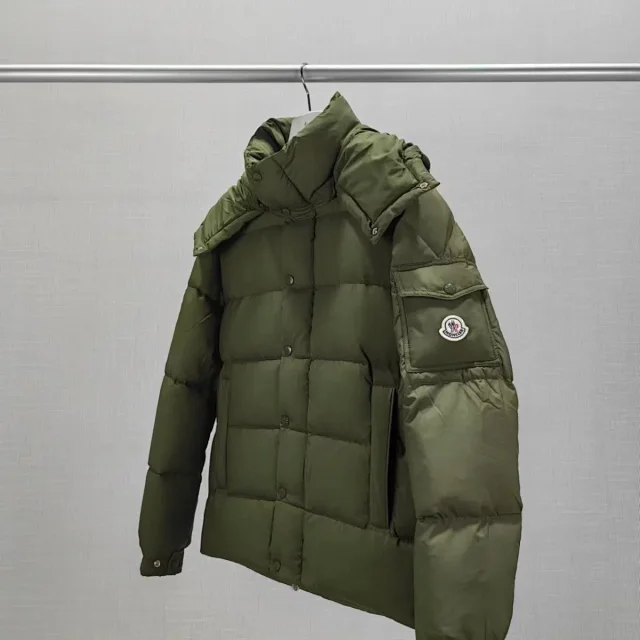 Unbranded Down Jackets Hooded quilted puffer jacket with sleeve utility pocket product detail image 9